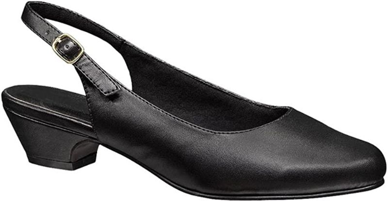 Photo 1 of AngelSteps Women's Adult Delia Pumps Dress Shoes Low Heel Slingback Black 11 Wide US Men