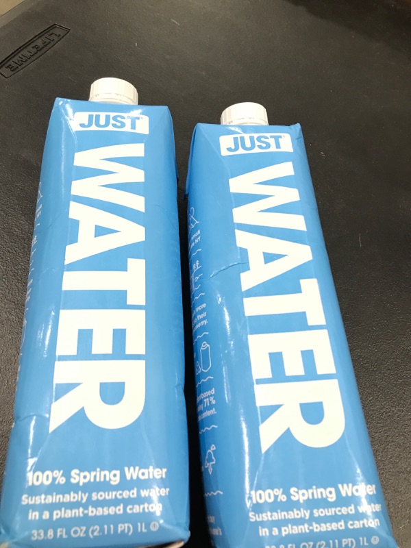 Photo 2 of 2 PACK JUST WATER Spring Water, 33.8 FZ
EXPIRES SEPTEMBER 2023