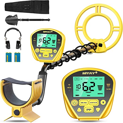 Photo 1 of Metal Detector for Adults - Professional Metal Detector Gold and Silver with LCD Display, High Accuracy Pinpoint 5 Modes, 10" Coil Lightweight Metal Detector Stem Adjustable to 60.2"