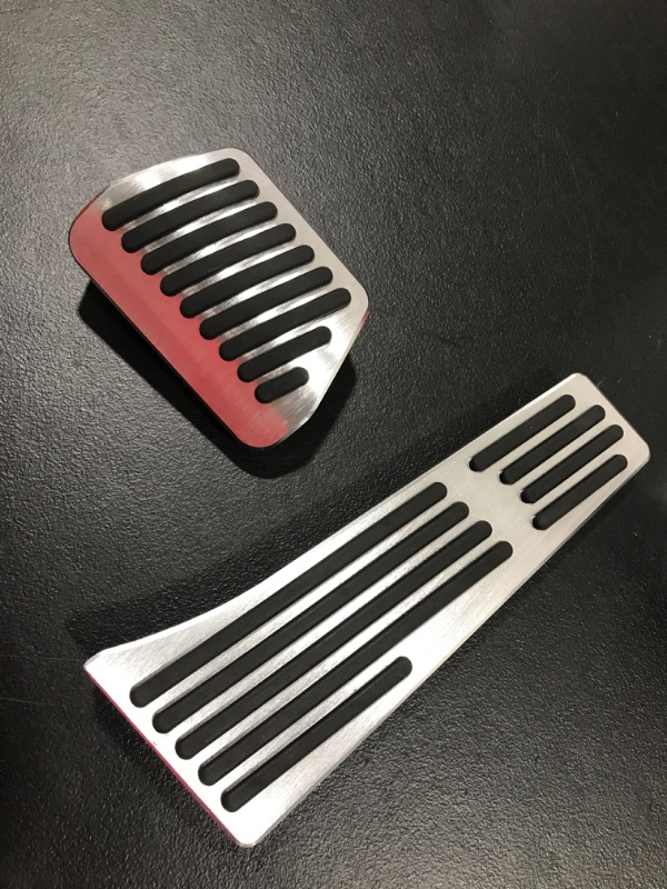 Photo 1 of AutoBig Steel Foot Gas Accelerator Brake Pedal Pad Cover Compatible with BMW 2 3 4 5 6 7 Series X3 X4 X5 X6 X7 Z4