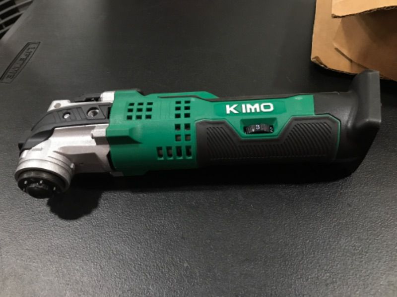 Photo 2 of ****NO BATTERY***KIMO 20V Cordless Oscillating Tool, Replacement Part, 21000 OPM Variable Speed & 3° Oscillating Angle, LED & Quick-Change, Battery Powered Multi-Tool for Cutting Wood Nail/Scraping/Sanding(ONLY Tool)