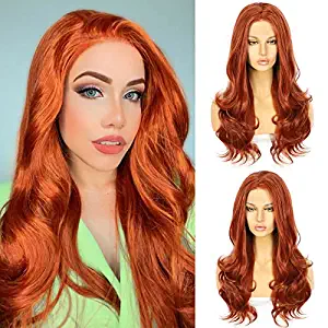 Photo 1 of ANANASWEET Lace Front Wigs For Women (Ginger Orange)