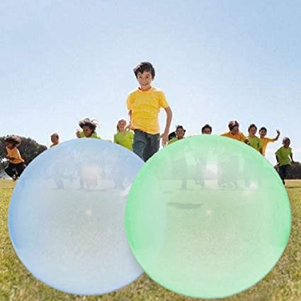 Photo 1 of Jelly Bubble Ball Inflatable Fun Ball Amazing Super Bubble Ball Outside Giant Inflatable Water Ball Beach Garden Ball Soft Rubber Ball for Outdoor Indoor Party Play