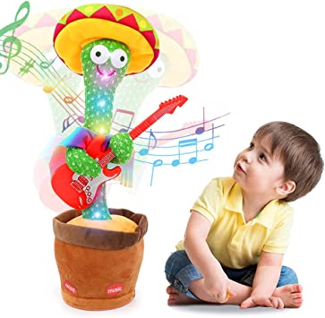 Photo 1 of Dancing Cactus Toy for Baby, Talking Cactus Toy with 120 Songs Singing, Talking, LED Light, Record and Repeating What You say Electric Cactus, Gifts of Fun Toys for Boys and Girls