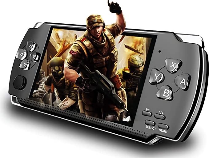 Photo 1 of KToyoung Handheld Game Console, Built-in 1200 Games 4.3’’ HD Screen Retro Gaming System, Support TV Output, Portable Rechargeable Game Console with Dual Joystick, Best Gift for Kids and Adult (Black)
