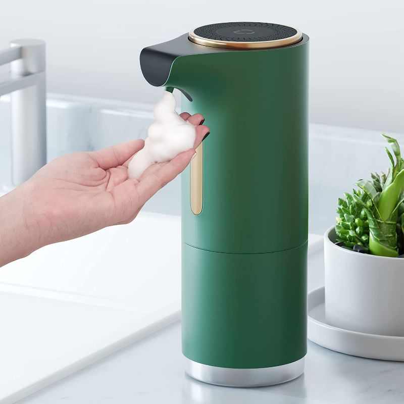 Photo 1 of Automatic Soap Dispenser, VIBIRIT Touchless Rechargeable Soap Dispenser,3 Levels of Adjustable Sensor Foaming Soap Dispenser,300 ml/10.14OZ
