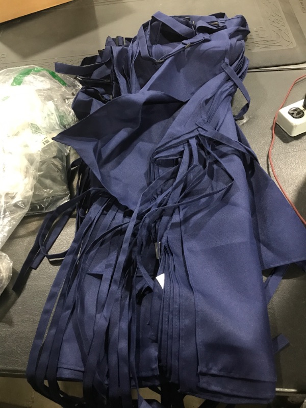 Photo 1 of 12 Pack Bib Apron - Unisex Blue Apron Bulk