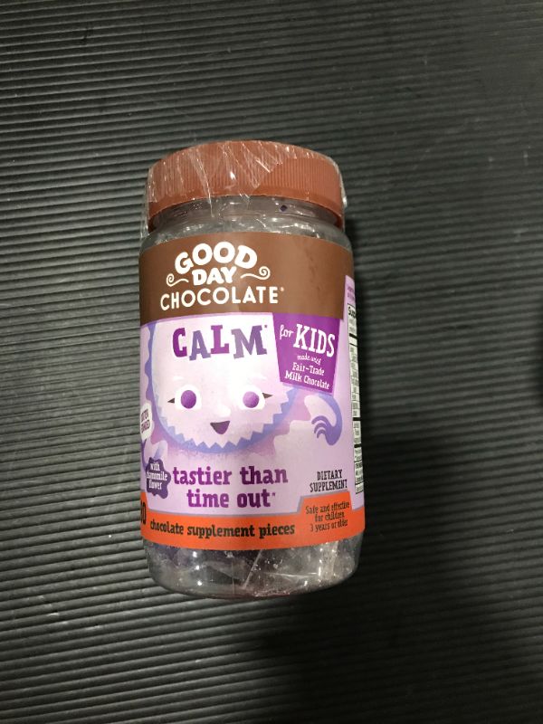 Photo 1 of Good Day Chocolate Natural Calming Supplements for Kids Stress and Anxiety Relief (80 Count)