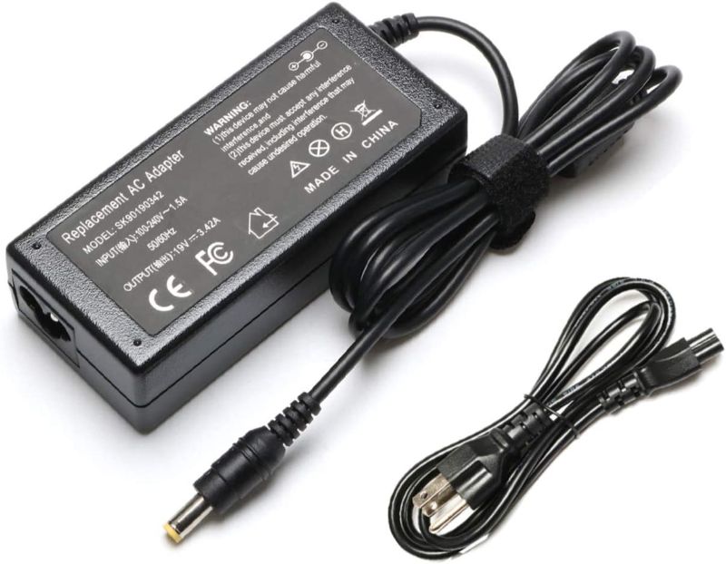 Photo 1 of 19V Adapter Charger for Acer Monitor S202HL S230HL S231HL S232HL H236HL G246HL H276HL G276HL G236HL S240HL S220HQL S271HL H226HQL G226HQL S202HL S241HL HN274H AC Adapter Power Supply with Cord