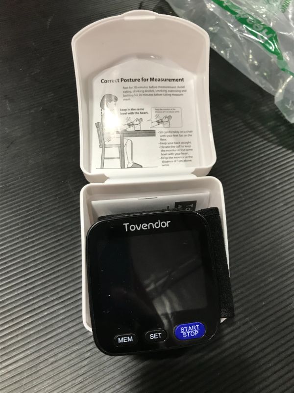 Photo 2 of Tovendor Blood Pressure Monitor, Portable Automatic Digital BP Monitor Irregular Heart Beat Detection with Large Display Screen Adjustable 5.3"-8.5" Cuff for Home Travel Use