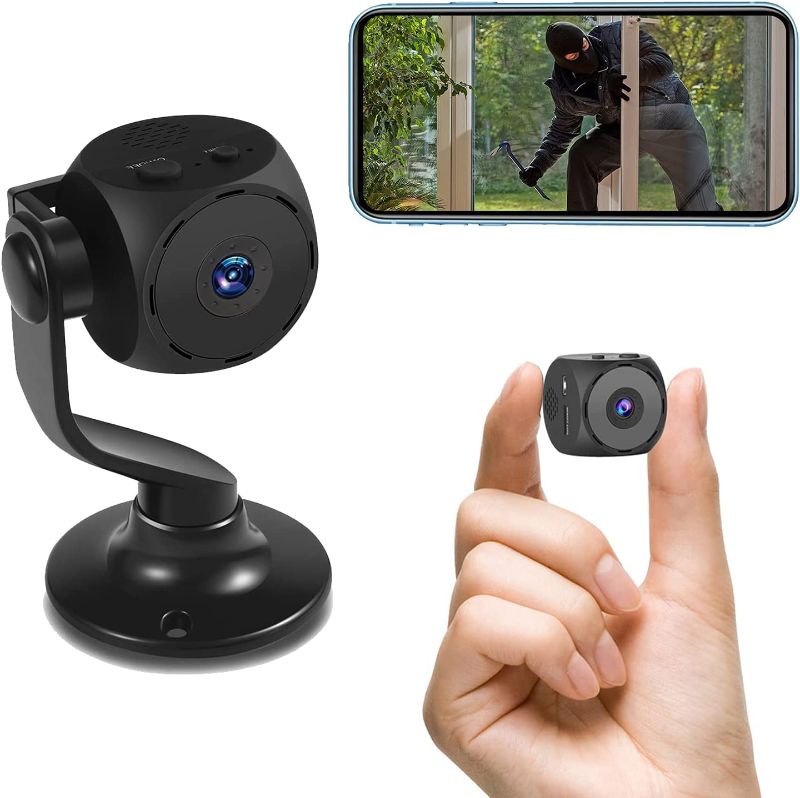 Photo 1 of Hidden Camera, 4k Spy Cameras for Home Surveillance with Night Vision Motion Detection, Mini Nanny Cams Wireless with Cell Phone App, Two Way Audio
