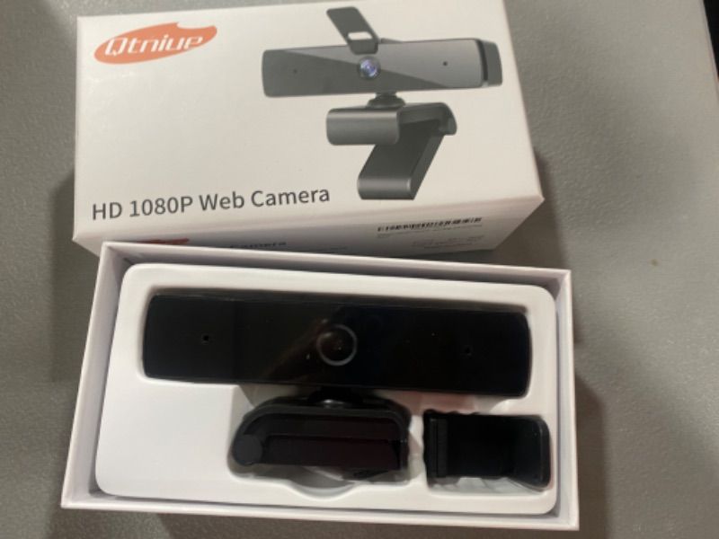 Photo 1 of Qtniue FHD Webcam 1080p, Desktop or Laptop and Smart TV 
USB Camera for Video Calling, Stereo Streaming and Online Classes