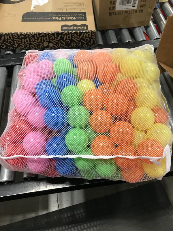 Photo 2 of Click N' Play Ball Pit Balls for Kids, Plastic Refill Balls, 200 Pack, Phthalate and BPA Free, Includes a Reusable Storage Bag with Zipper, Bright Colors, Gift for Toddlers and Kids