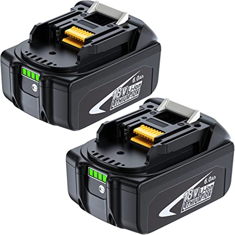 Photo 1 of 2 Packs Replace for Makita 18V Battery 6.0Ah
