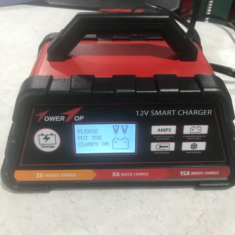 Photo 2 of 2/8/15A 12V Smart Battery Charger/Maintainer Fully Automatic with Winter Mode
