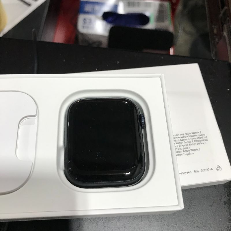 Photo 2 of Apple Watch Series 7 [GPS + Cellular 45mm] Smart Watch w/ Midnight Aluminum Case with Midnight Sport Band. Fitness Tracker