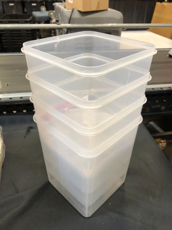 Photo 1 of CONTAINERS **NO LIDS** SET OF 4 WITH SCOOPS AND LABELS