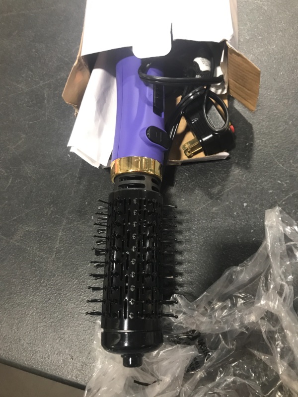 Photo 1 of Beautimeter Hair Dryer Brush, 3-in-1 Round Hot Air Spin Brush Kit for Styling and Frizz Control, Negative Ionic Blow Hair Dryer Brush Volumizer, 2 Detachable Auto-Rotating Curling Brush
