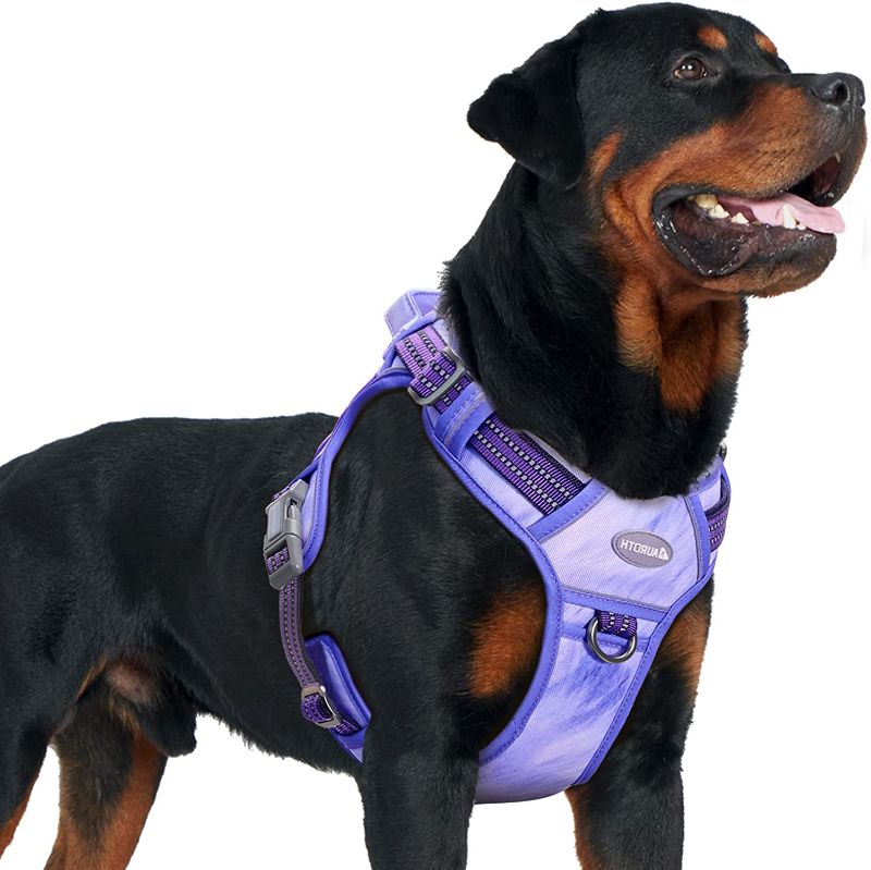 Photo 1 of Auroth Tactical Dog Harness for Large Dogs No Pull Adjustable Pet Harness Reflective K9 Working Training Easy Control Pet Vest Military Service Dog Harnesses XL