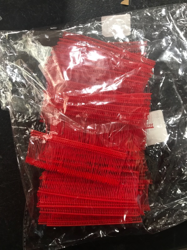 Photo 2 of 3000 Pieces Standard Tagging Fasteners with 3 Sizes Standard Tag Pins Plastic Regular Garment Clothing Price Tag Label Standard Tagging Barbs (Red)
