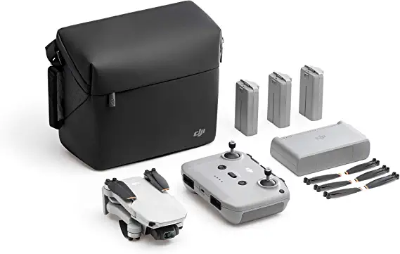 Photo 1 of DJI Mini 2 Fly More Combo – Ultralight Foldable Drone, 3-Axis Gimbal with 4K Camera, 12MP Photos, 31 Mins Flight Time, OcuSync 2.0 10km HD Video Transmission, QuickShots, Gray
