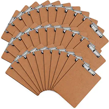 Photo 1 of Clipboards, HERKKA 32 Pack Hardboard Office Clipboards Low Profile Clip Standard A4 Letter Size, ECO Friendly
