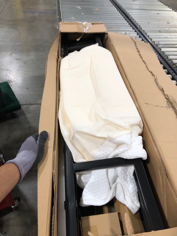 Photo 1 of Amazon Basics Smart Box Spring Bed Base, 9-Inch Mattress Foundation - Full Size, Tool-Free Easy Assembly
