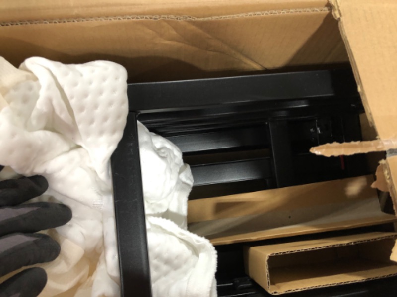 Photo 1 of Amazon Basics Smart Box Spring Bed Base, 9-Inch Mattress Foundation - Full Size, Tool-Free Easy Assembly
