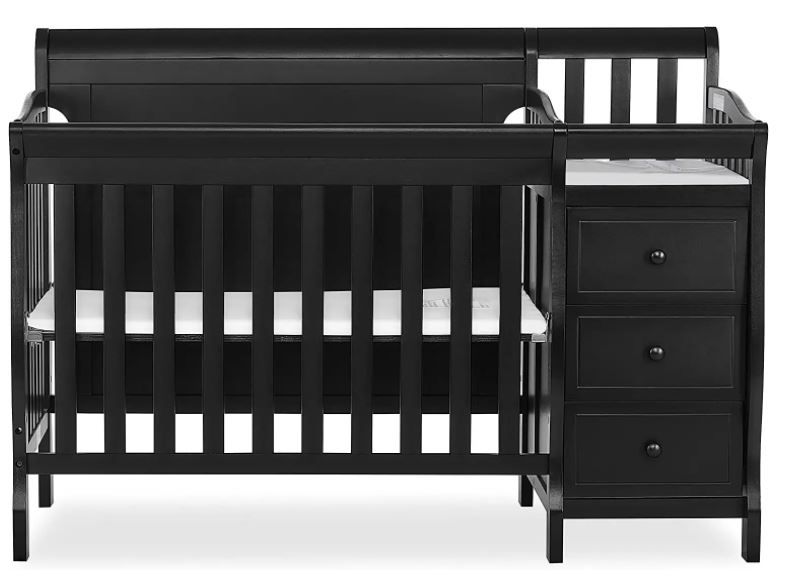 Photo 1 of Dream On Me Jayden 4-in-1 Full Panel Mini Convertible Crib and Changer
