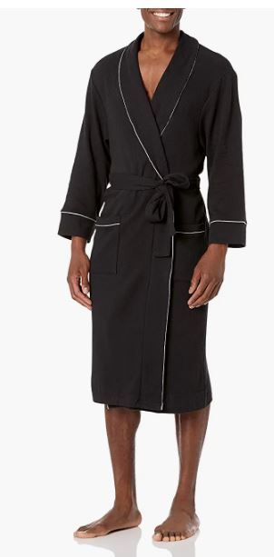 Photo 1 of Amazon Essentials Women's Lightweight Waffle Mid-Length Robe LARGE