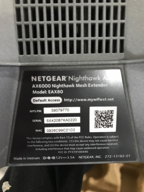 Photo 3 of NETGEAR Nighthawk AX6000 8-Stream Wi-Fi 6 Mesh Extender