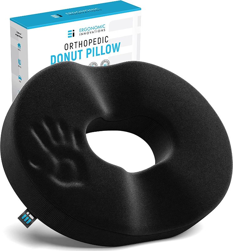 Photo 1 of Donut Pillow for Tailbone Pain Relief Cushion, Hemorrhoid Pillows for Sitting, Donut Cushion for Postpartum Pregnancy, Butt Seat Cushion, Back, Coccyx, Sciatica, Post Natal, After Surgery Support Pad
