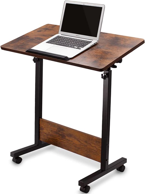 Photo 1 of KOUPA Height Adjustable Mobile Standing Desk16×31 in,360° Flip Tilt Home Office Table with Wheels,Rolling Desk Laptop Cart for Standing or Sitting(Adjustable Height:32in-47in)
