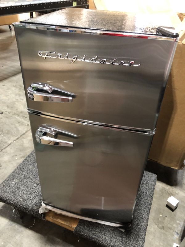 Photo 1 of Frigidaire EFR341, 3.2 cu ft 2 Door Fridge and Freezer, Platinum Series, Stainless Steel, Double