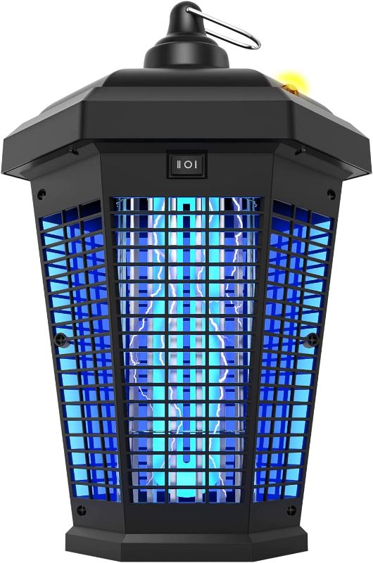 Photo 1 of Bug Zapper Outdoor, 20W Mosquito Zapper with Dusk to Dawn Light Sensor, 4200V Electric Bug Zapper Indoor for 2300 Sq Ft Coverage
