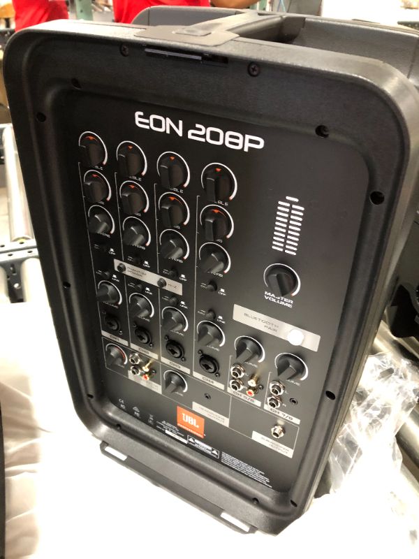 Photo 6 of JBL - EON208P 8" 2 way PA System with Integrated 8 Channel Mixer and Microphone - Black
