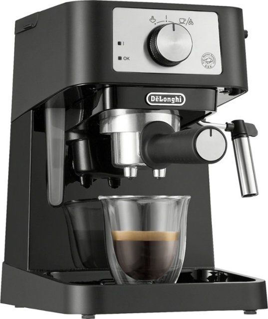 Photo 1 of De'Longhi - Stilosa 15 Bar Pump Espresso Machine - Black and Stainless