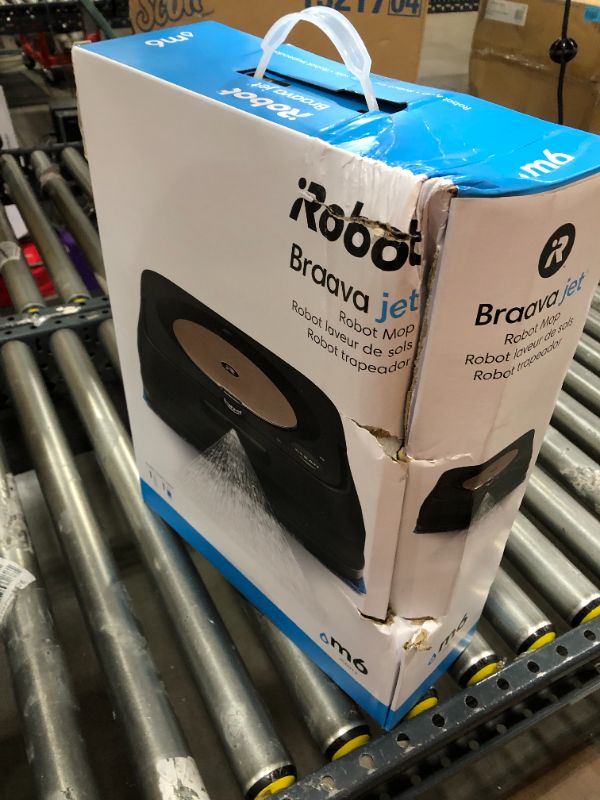 Photo 3 of iRobot Braava jet m6 (6012) Ultimate Robot Mop- Wi-Fi Connected, Precision Jet Spray, Smart Mapping, Works with Alexa, Ideal for Multiple Rooms, Recharges and Resumes, Black
