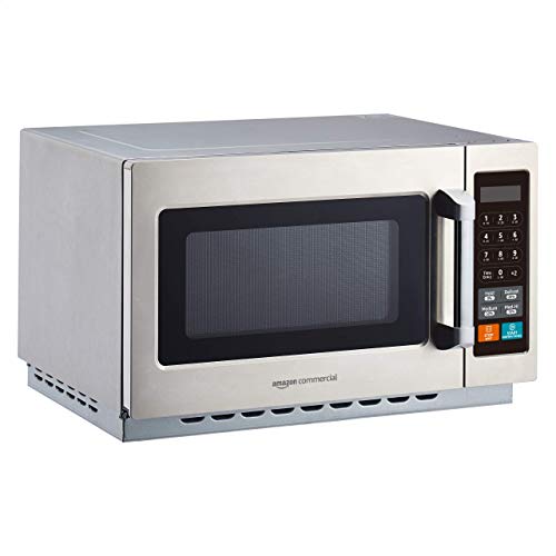 Photo 1 of AmazonCommercial Microwave Oven with Membrane Control, Stainless Steel, 1000-Watts, 1.2 Cubic Feet