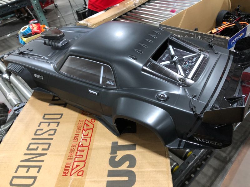 Photo 1 of ARRMA 1/7 Felony 6S BLX Street Bash All-Road Muscle Car RTR (Ready-to-Run Transmitter and Receiver Included, Batteries and Charger Required), Black, ARA7617V2T1
