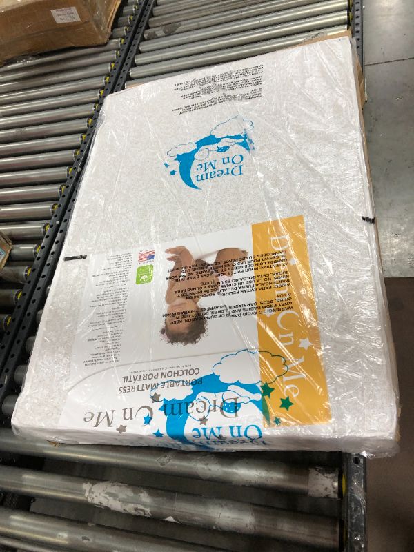 Photo 1 of Dream On Me Holly 3” Fiber Portable/Mini Crib Mattress I Waterproof I Green Guard Gold Certified | Dual-Sided Mattress I Vinyl Cover I Mini Crib Mattress
