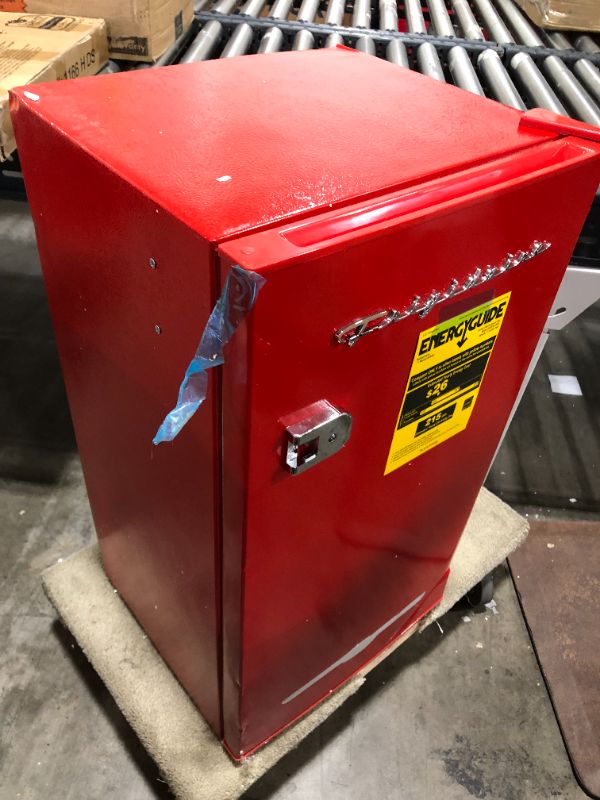 Photo 1 of Frigidaire Retro Bar Fridge Refrigerator with Side Bottle Opener