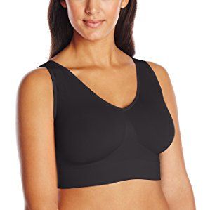 Photo 1 of Just My Size JMS Pure Comfort® Seamless Wirefree Bra With Moisture Wicking Black 5X Women's
