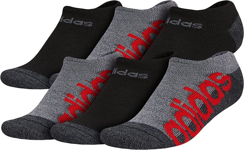 Photo 1 of adidas Kids-Boy's/Girl's Superlite No Show Socks (6-pair)
(Size M) 