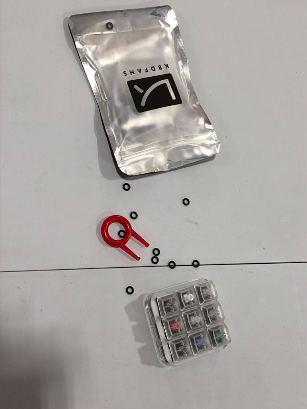 Photo 2 of 9-Key Cherry MX Switch Tester, Velocifire Switch Testing Tool for Mechanical Keyboards, with Clear Keycaps and O Rings
