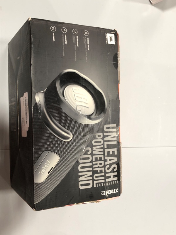 Photo 2 of JBL Xtreme 2 Portable Wireless Bluetooth Waterproof Speaker (Black) (Factory Sealed only open for picture) 