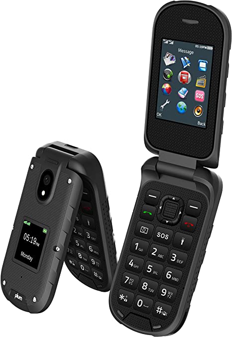 Photo 1 of Plum RAM Plus 4G Volte Unlocked Rugged Flip Phone 2022 Model ATT Tmobile - Black
