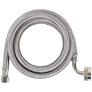 Photo 1 of 5 ft. Braided Stainless Steel Dishwasher Connector with Elbow
