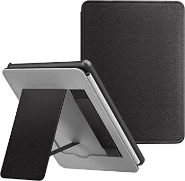 Photo 1 of MoKo Case for 6.8" Kindle Paperwhite (11th Generation-2021) and Kindle Paperwhite Signature Edition, Lightweight PU Leather Cover Stand Shell with Hand Strap for Kindle Paperwhite 2021, Black
