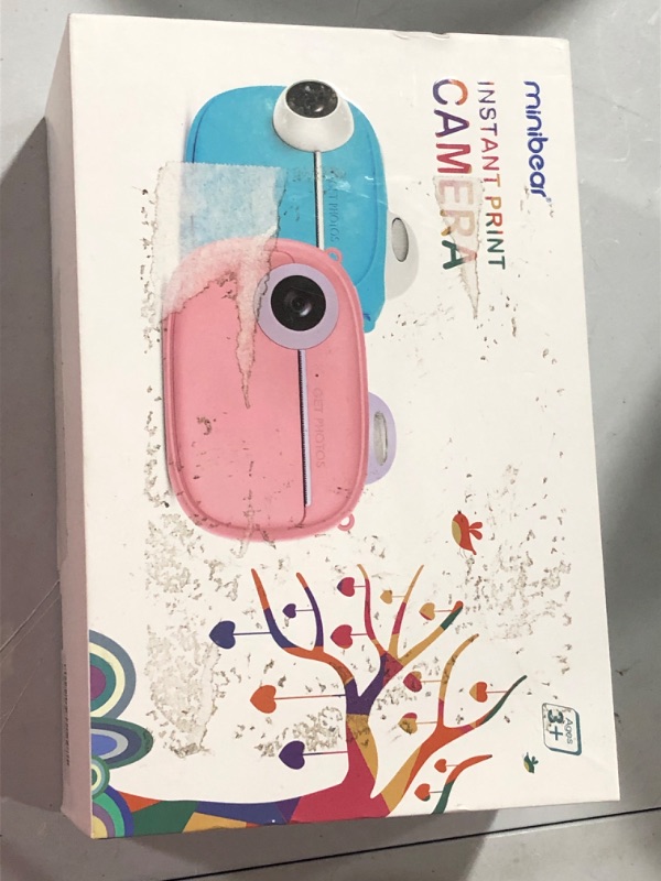 Photo 1 of Instant Print Camera for Kids, Upgrade Selfie Kids Camera, Digital Zero Ink Video Camera with 3 Rolls Print Paper Camera, 1000 mAh, Dual Lens,1080P HD Video Recorder for Girls and Boys Gifts (Pink)
